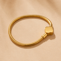 18K Gold Rope Charm Bracelet